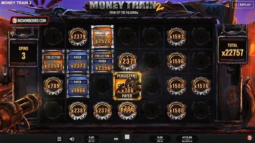 Money Train 2 online slot bonus buy feature in action.
